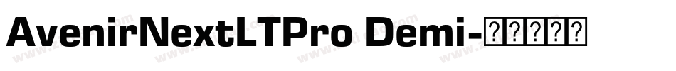 AvenirNextLTPro Demi字体转换
